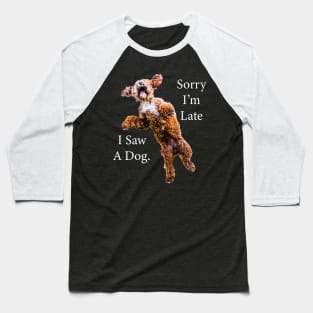 Sorry I'm Late I Saw A Dog Baseball T-Shirt